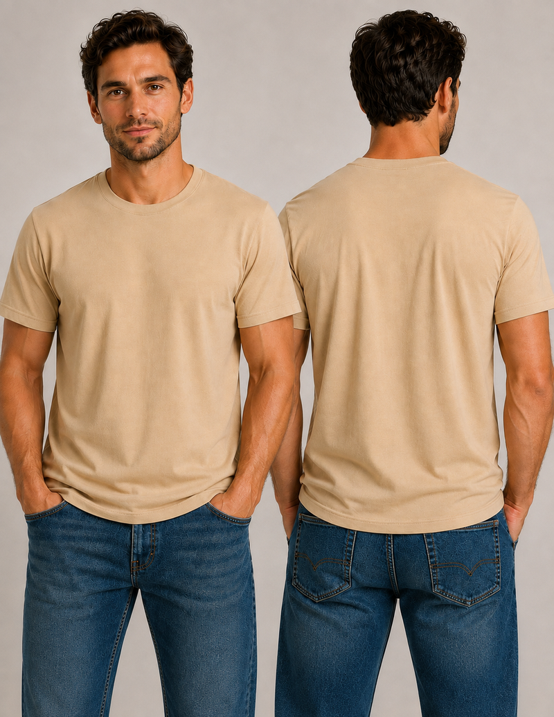 Plain Tan Men's Bamboo Shirts