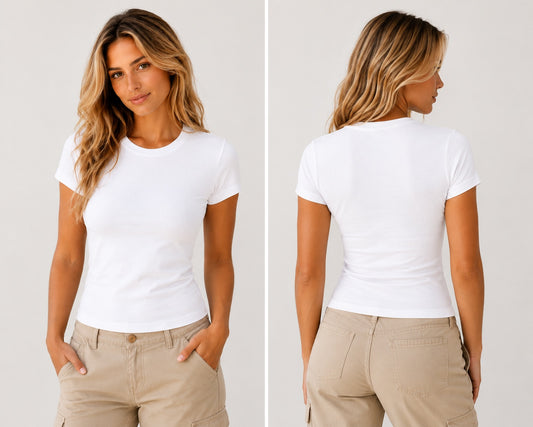 Plain White Women's Bamboo Shirts